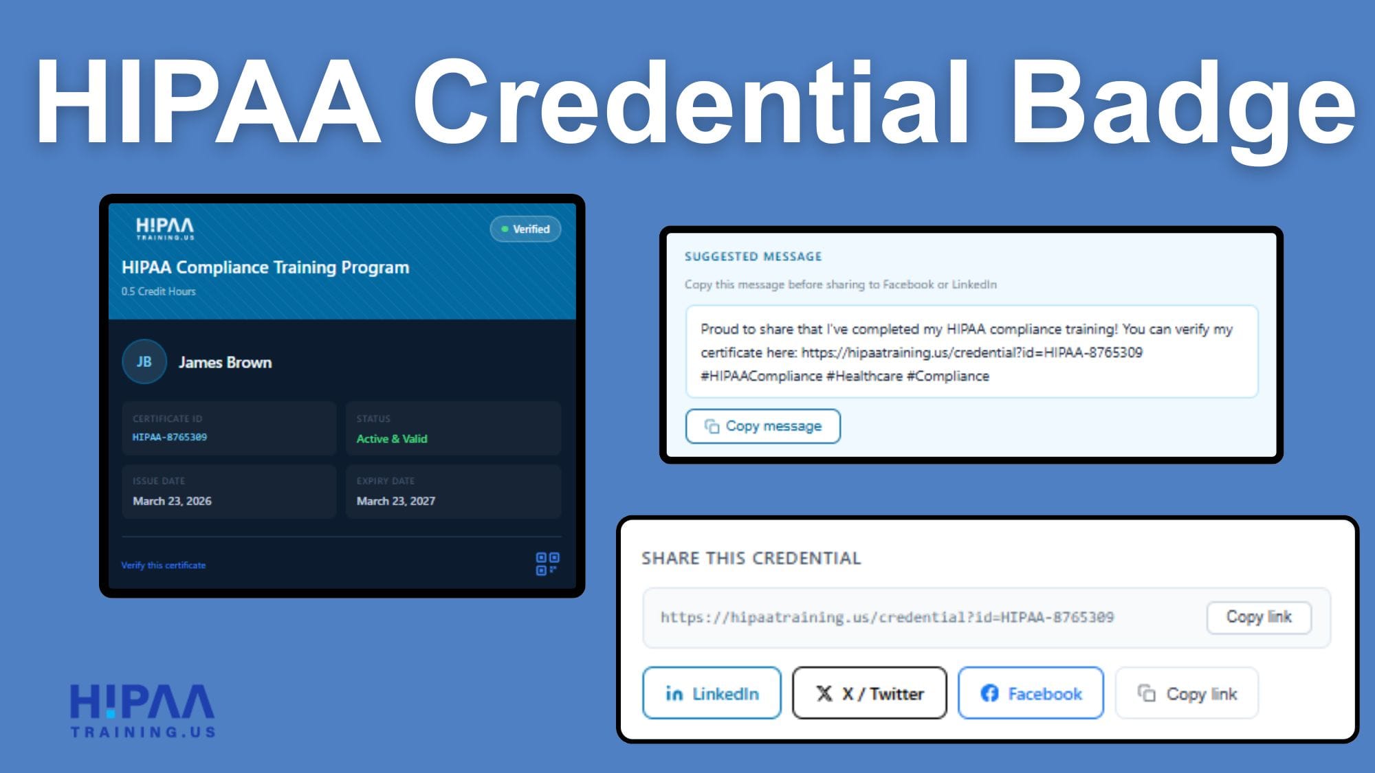 Introducing the HIPAA Credential Badge: Share Your Compliance Training on LinkedIn and Beyond